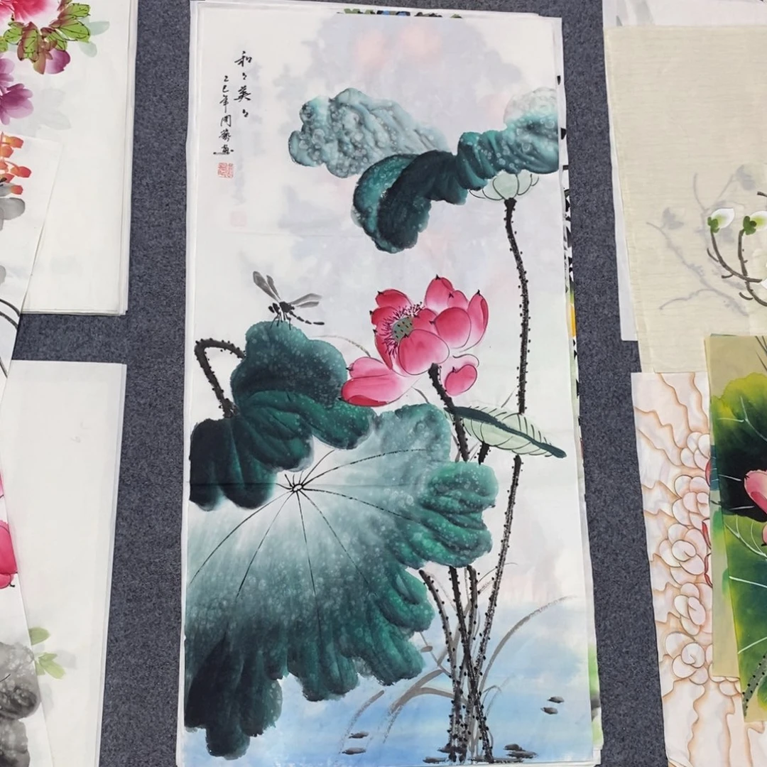 国画尺寸100✖️50三尺手绘画