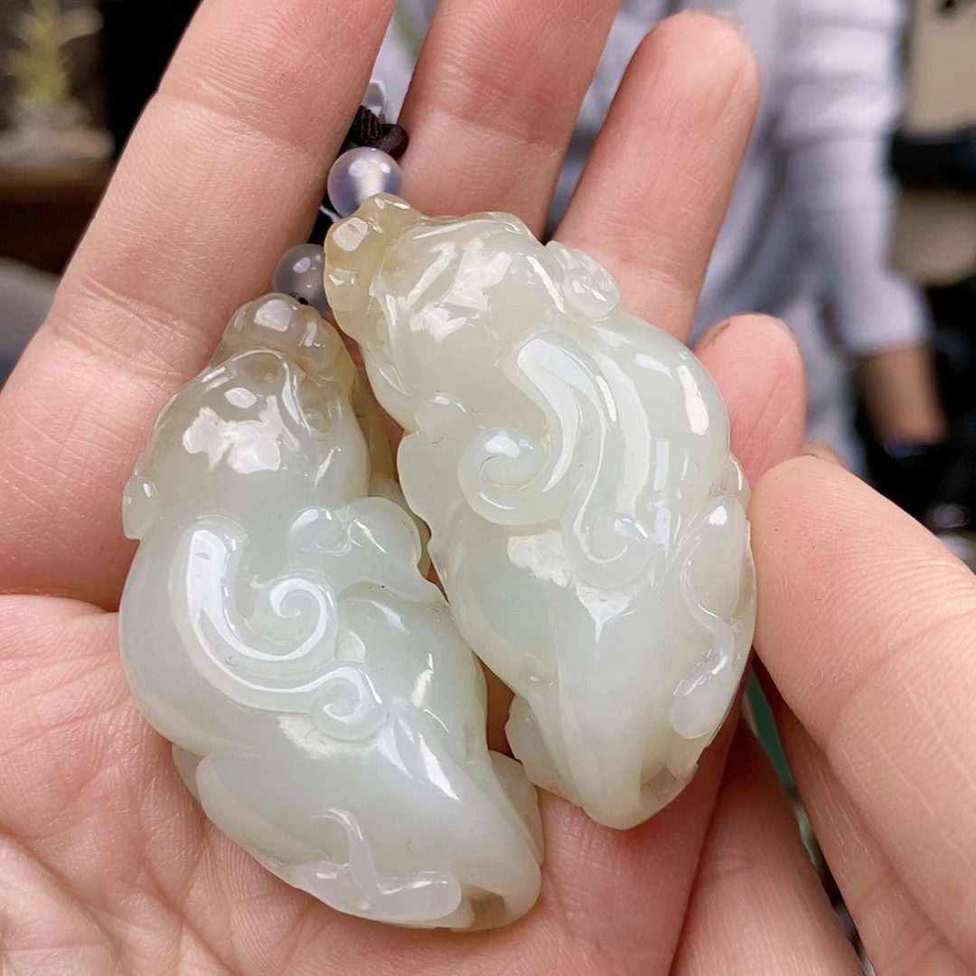 杭***亿和田玉未镶嵌挂件