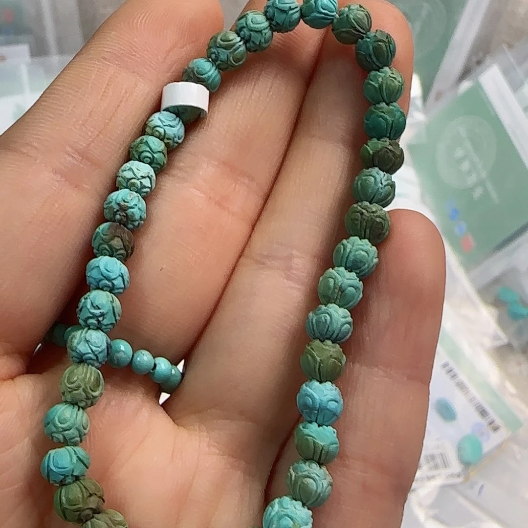 绿松石珠宝半成品未镶嵌