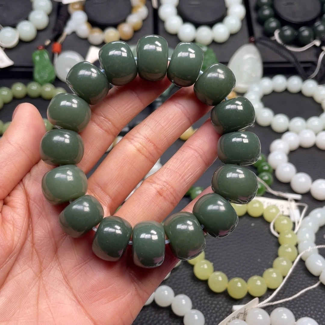 和田玉未镶嵌手链