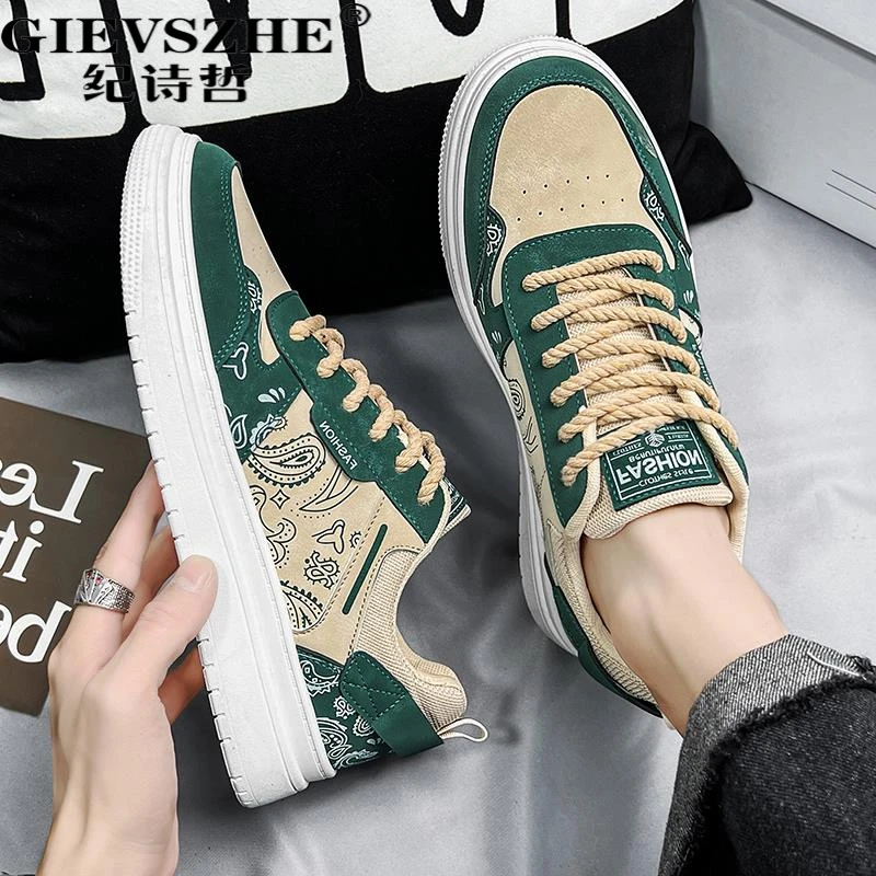 纪诗哲潮流时尚低帮休闲小白板鞋男夏季新款透气百搭学生运动潮鞋
