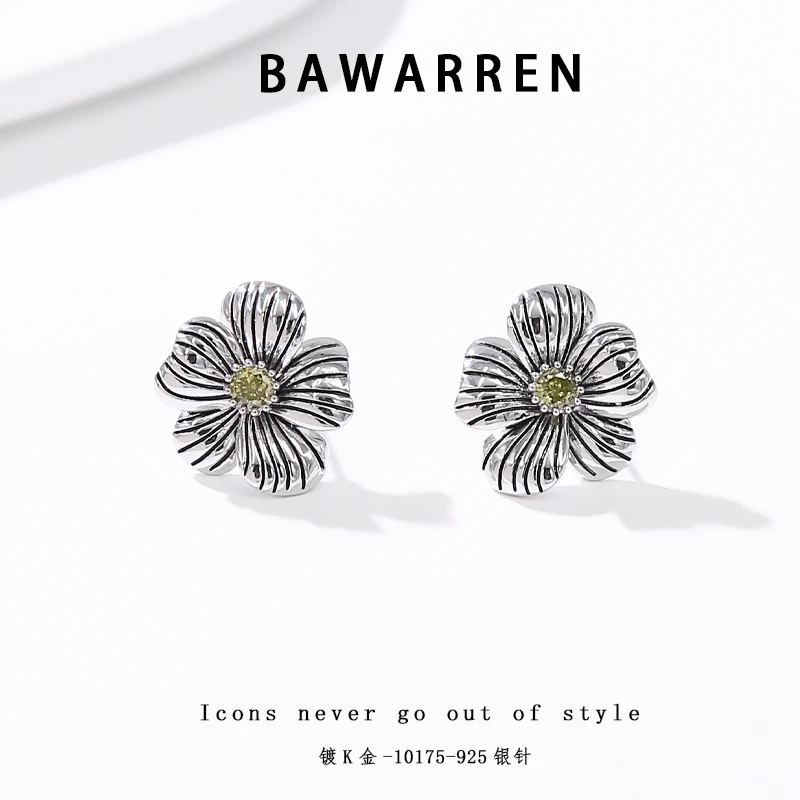 Bawarren 意 10175-精致耳钉小众欧美优雅法式