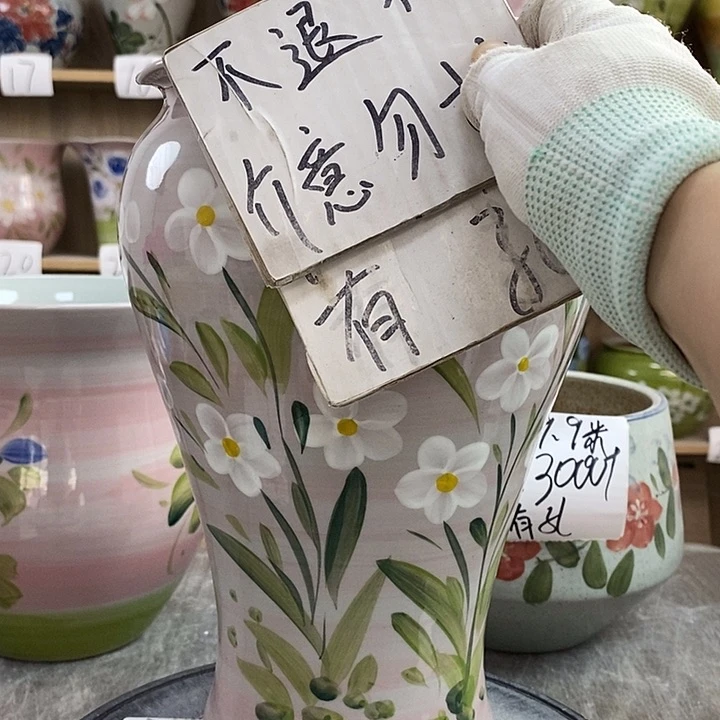 罐菲*12xc景德镇陶瓷花盆