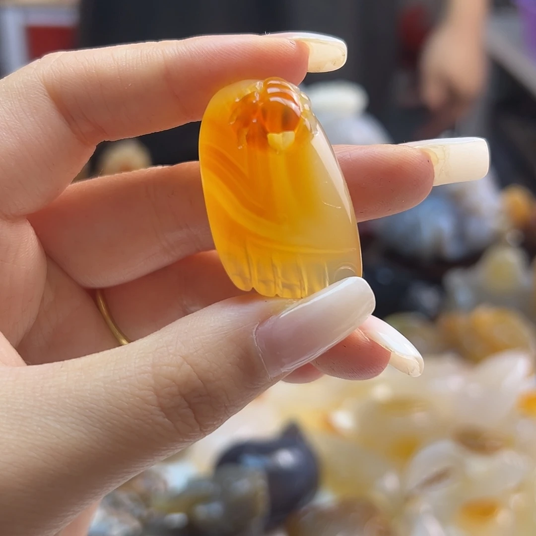 玛瑙/玉髓未镶嵌吊坠(不含链)