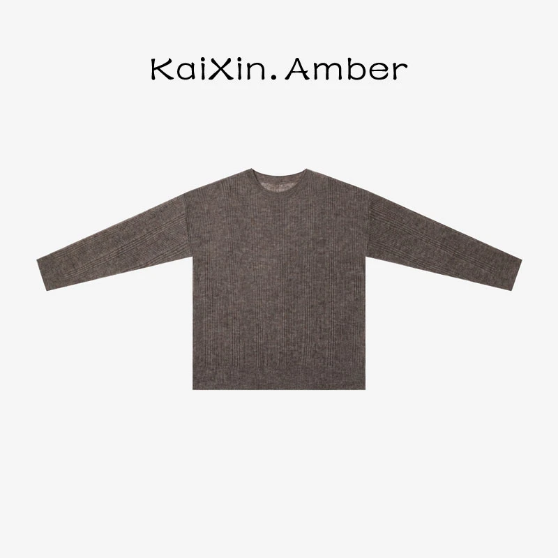【绒丝细雨】初秋丝羊绒松软轻盈亲肤 针织毛衣 KX