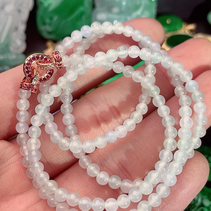 翡翠未镶嵌毛衣链