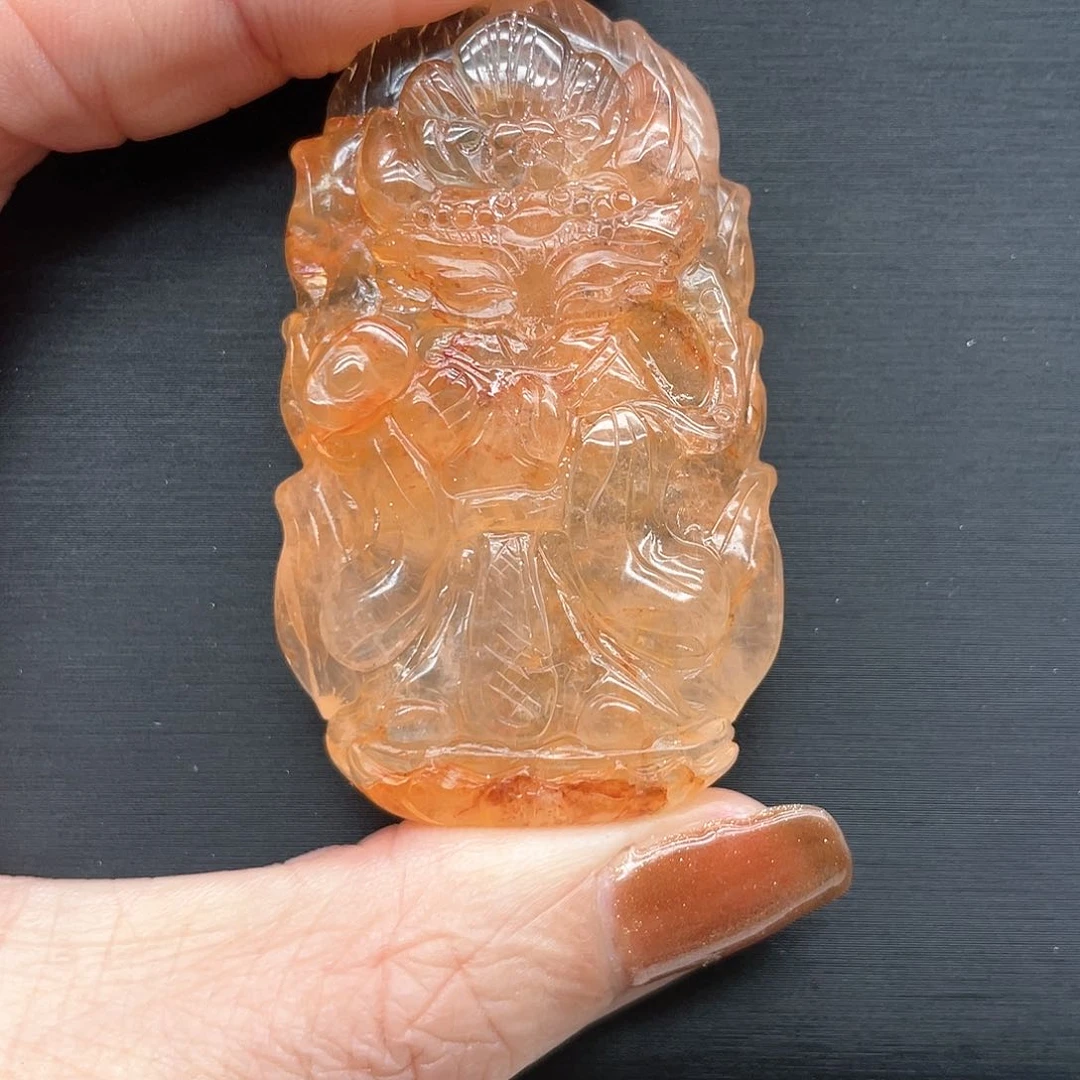 水晶吊坠(不含链)未镶嵌玲*样