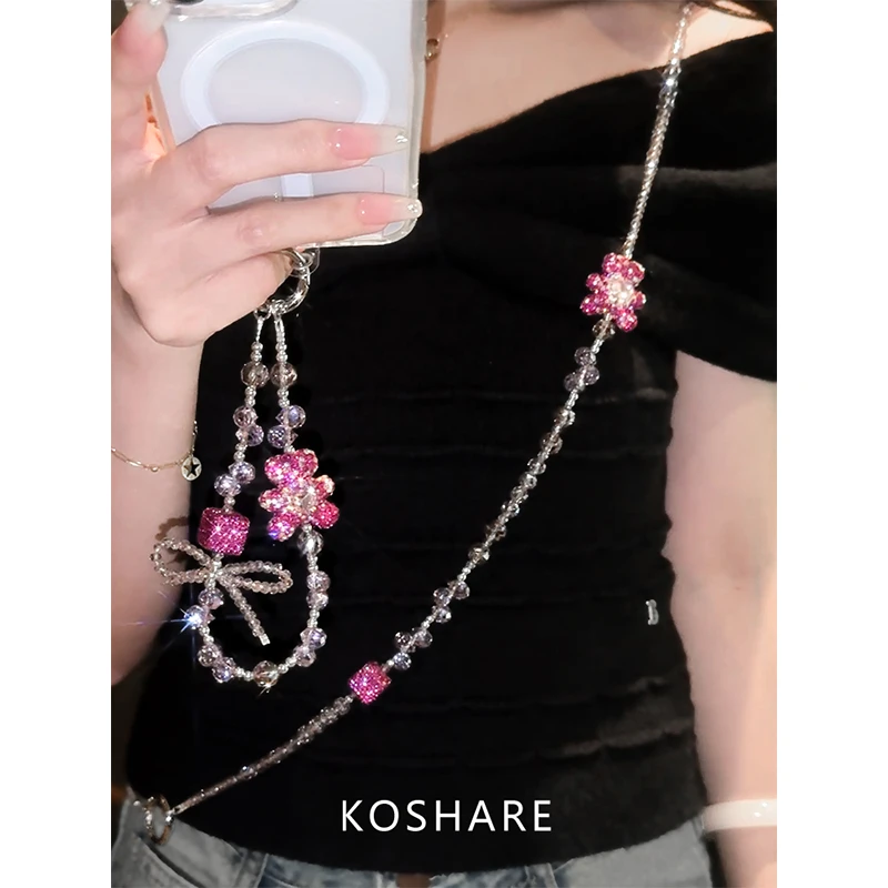 【心动小熊】斜挎可背手腕手机链挂链挂绳钥匙包挂2025年火爆款网红