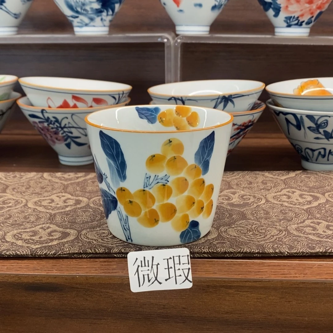釉下彩老陶泥手工绘制