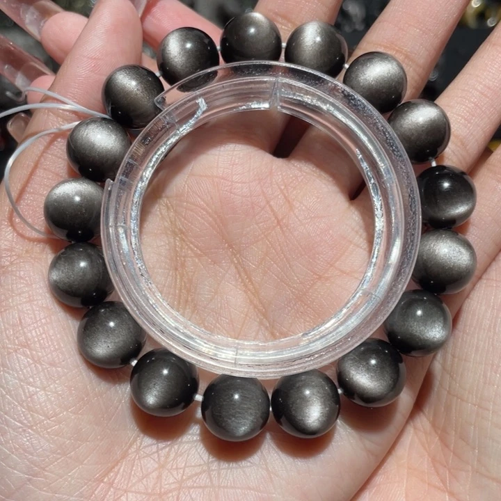 黑曜岩手串未镶嵌T****.