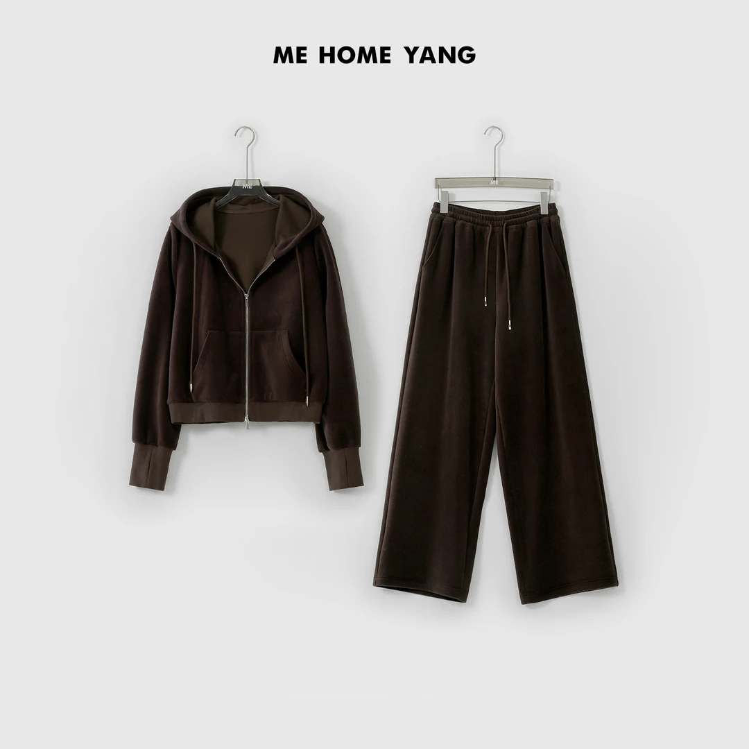 ME【黑巧套装】轻奢气质极简百搭时尚设计款两件套MEQA0772