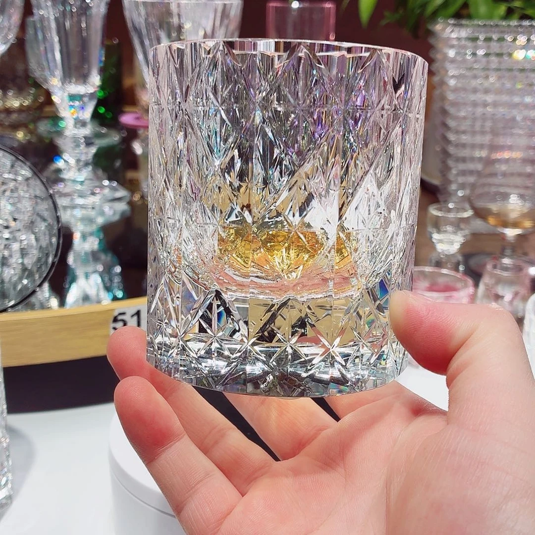 嘉****平底款水晶玻璃威士忌酒