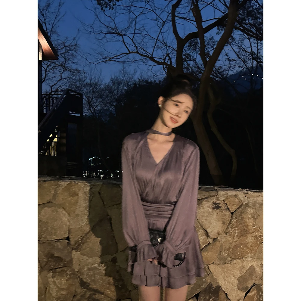 JUST SISSI 佩斯画展 精致优雅少女 腰带设计连衣裙