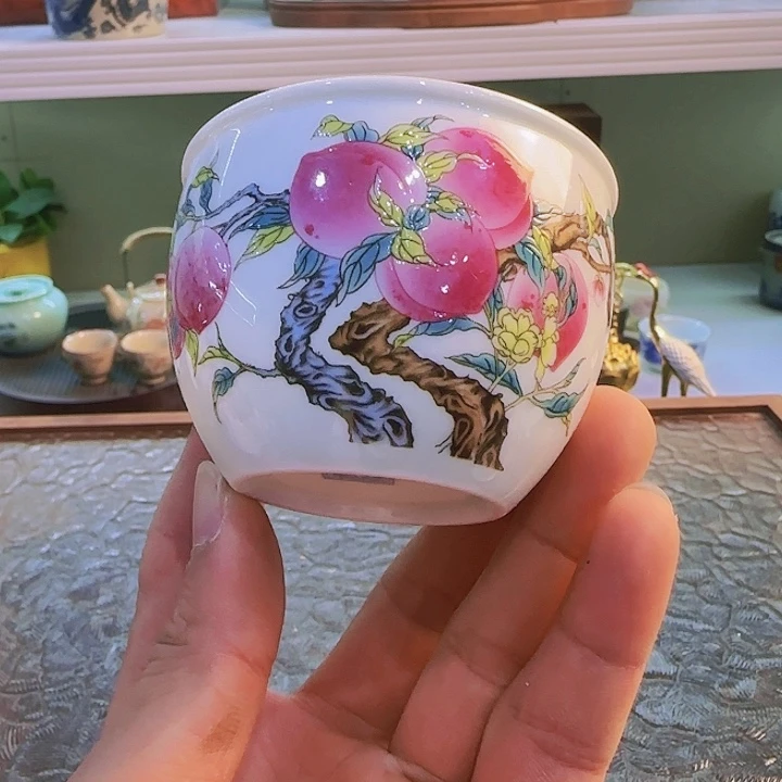 青花瓷器茶具套装旅行茶具茶叶罐个人杯