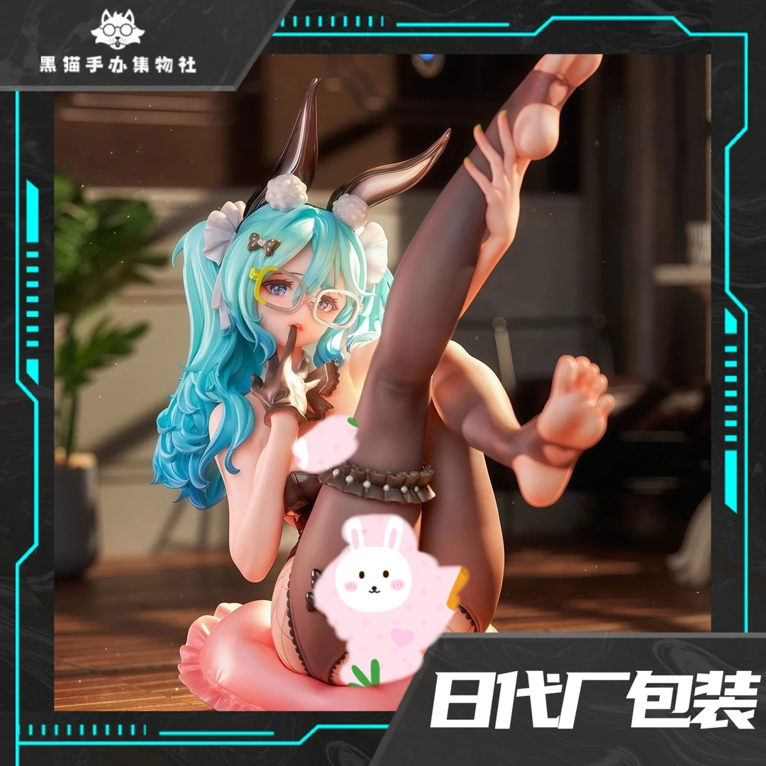 兔儿娘17cm兔女郎初音未来手办GK二次元摆件雕像机箱初音未来手办