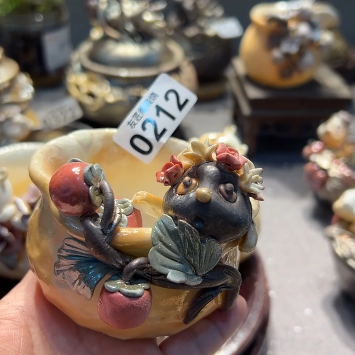 柴烧茶器，纯手工制作