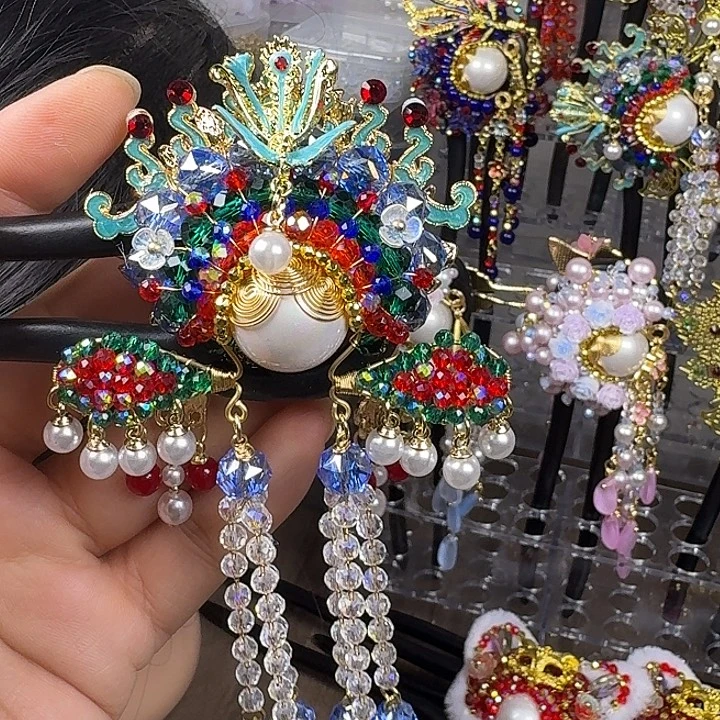 ༺***༻古风刀马旦发簪发饰