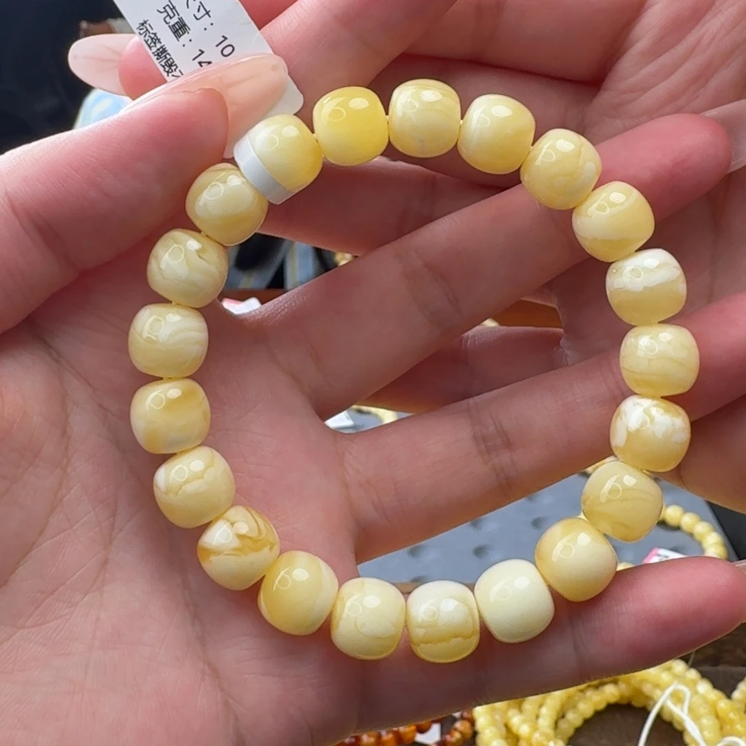 琥珀未镶嵌手串m4