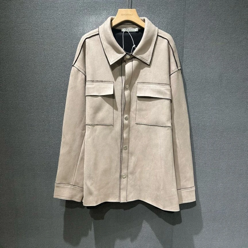 未使用 maje  mnml（pm）麂皮夹克外套 全新带吊L、XL、XXL码/2788