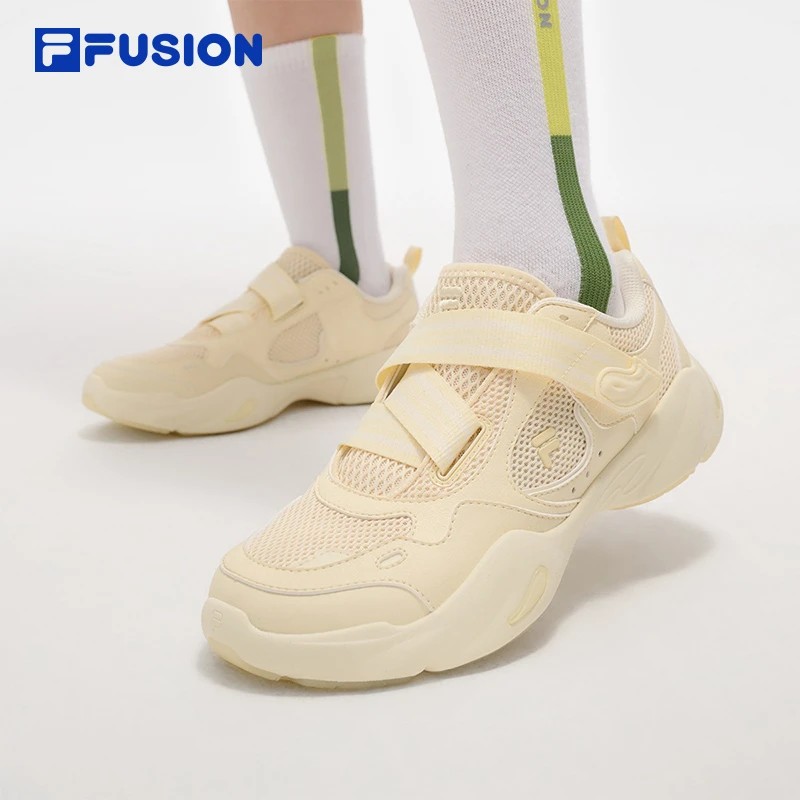 水滴鞋FILA FUSION玛丽珍凉鞋夏网面运动鞋女黄T12W521003F商城