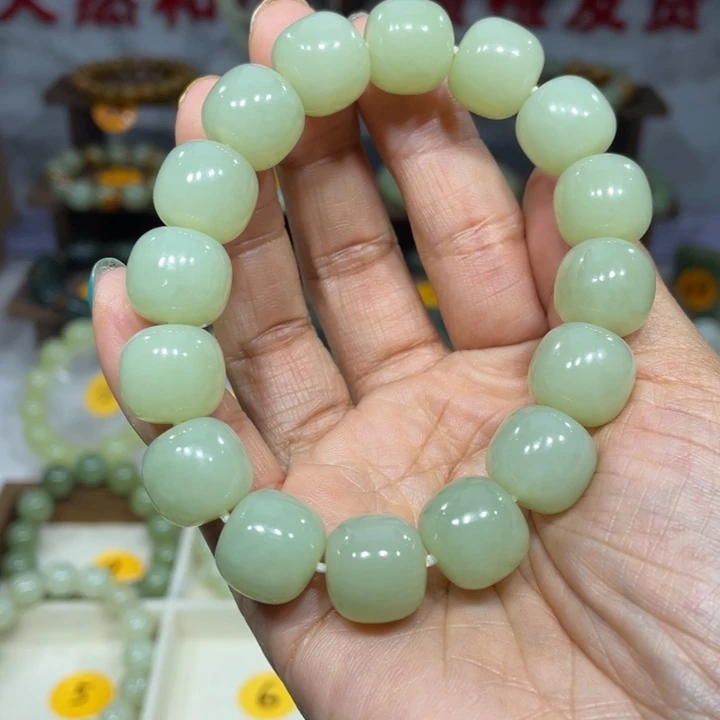心***水和田玉未镶嵌手串