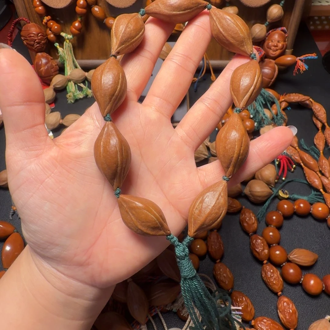 橄榄核手串/手链17左右梅林铁三角原皮手持全品