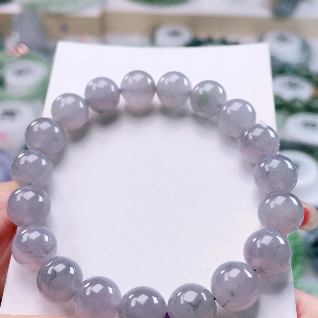 翡翠未镶嵌颈饰天然翡翠手串9.9mm左右