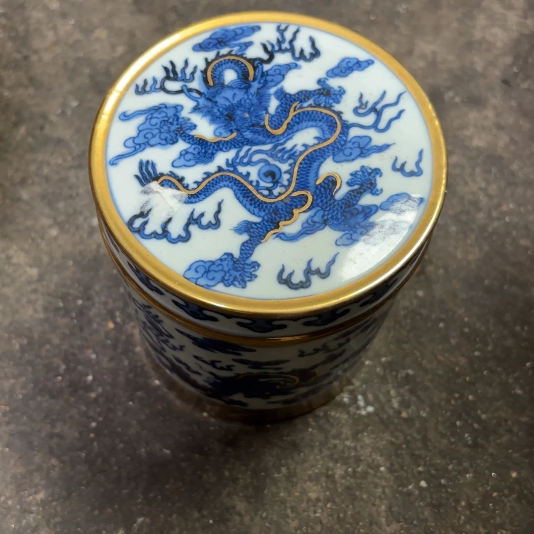 红***龙瓷摆件精品高货工艺美术品细路摆件