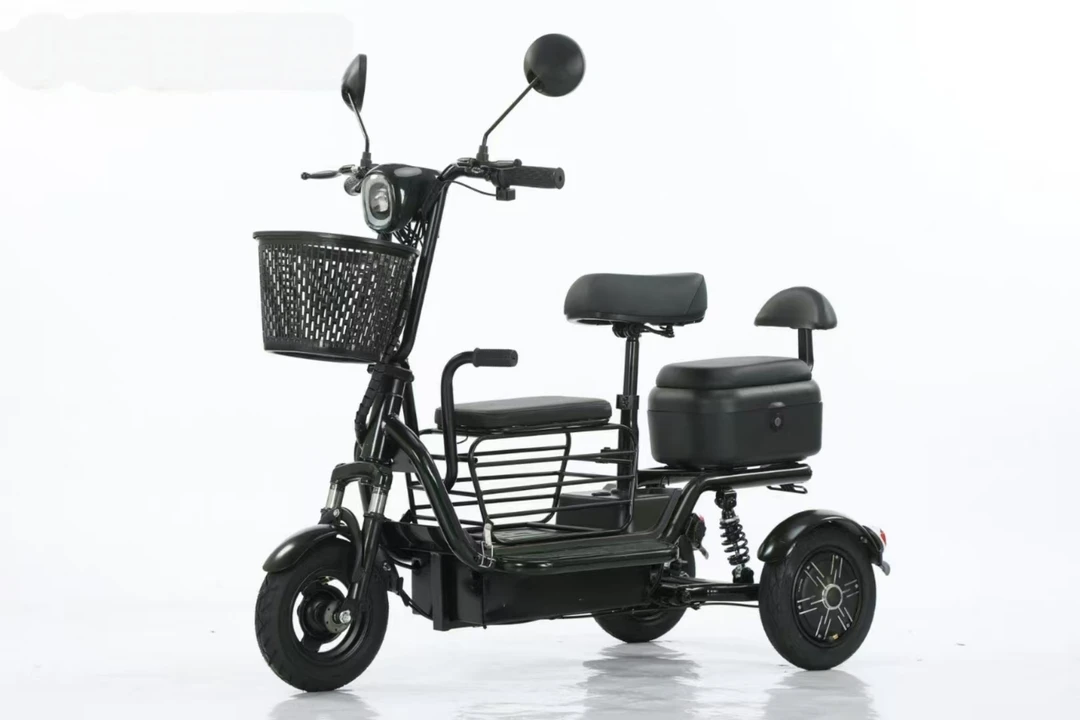 小型折叠电动三轮车代步接送孩子亲子出行