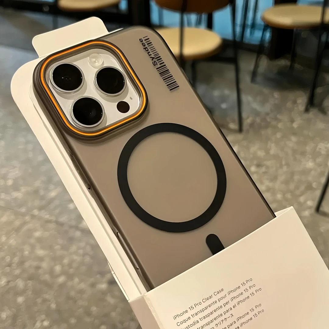 超薄透明15pro磨砂适用苹果16promax全包ip15pro防摔14pm磁吸13