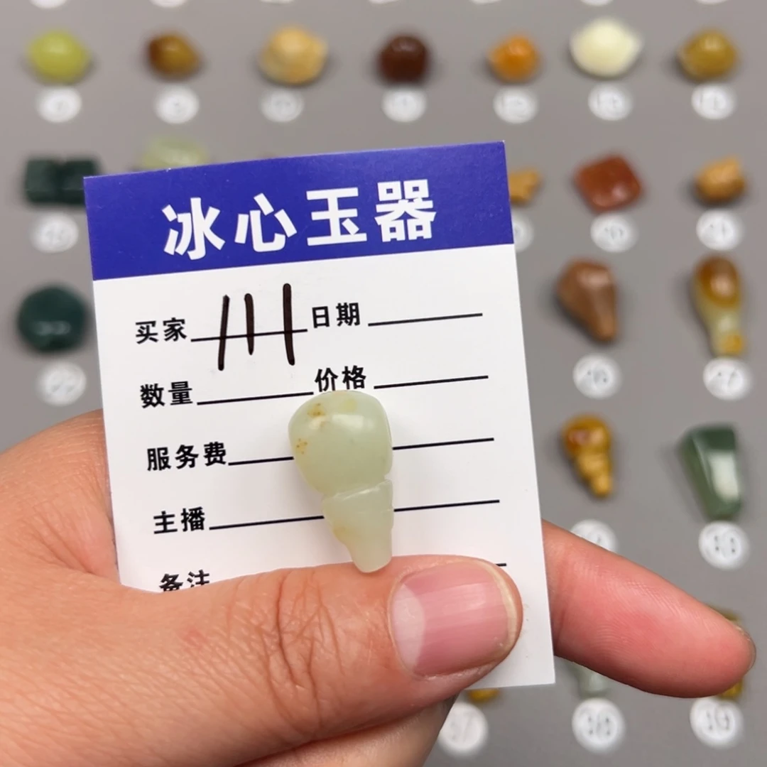 蛇纹石玉未镶嵌颈饰清***院