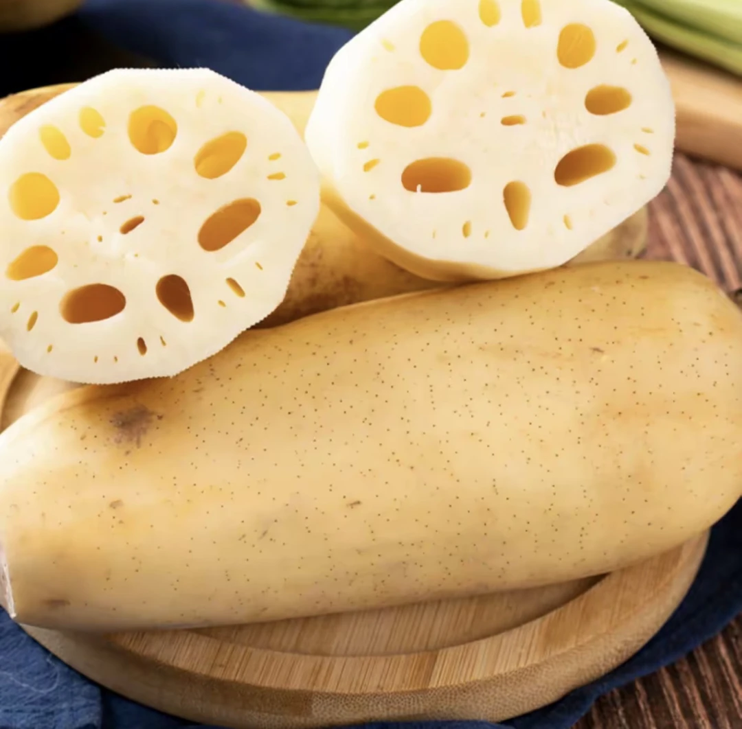 新鲜脆藕现挖带泥脆甜爽口可清炒凉拌的时令蔬菜