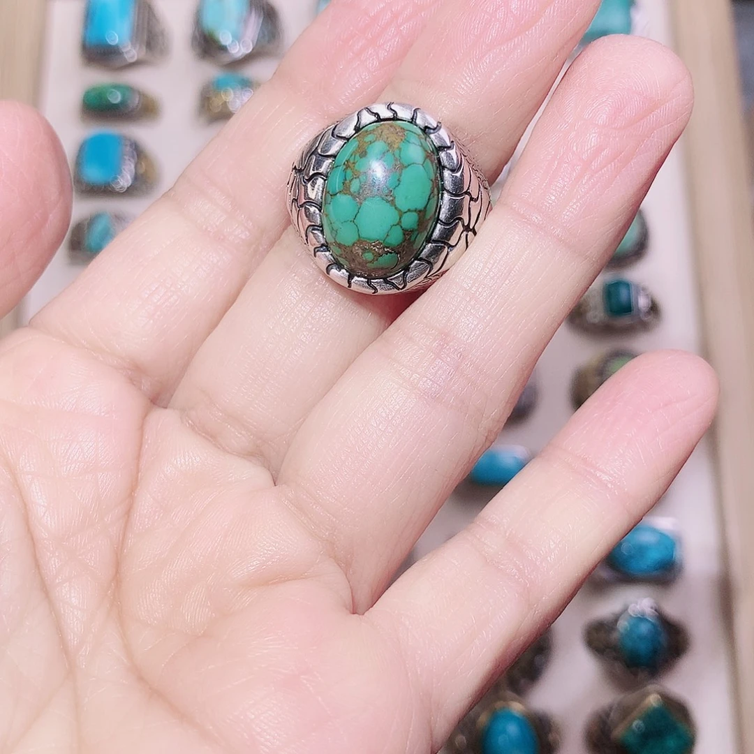 绿松石银S925镶嵌颈饰