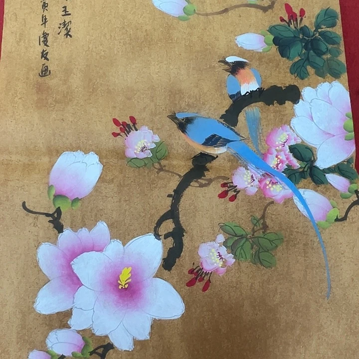 竖款晚上好呀……山水作品喜欢吧