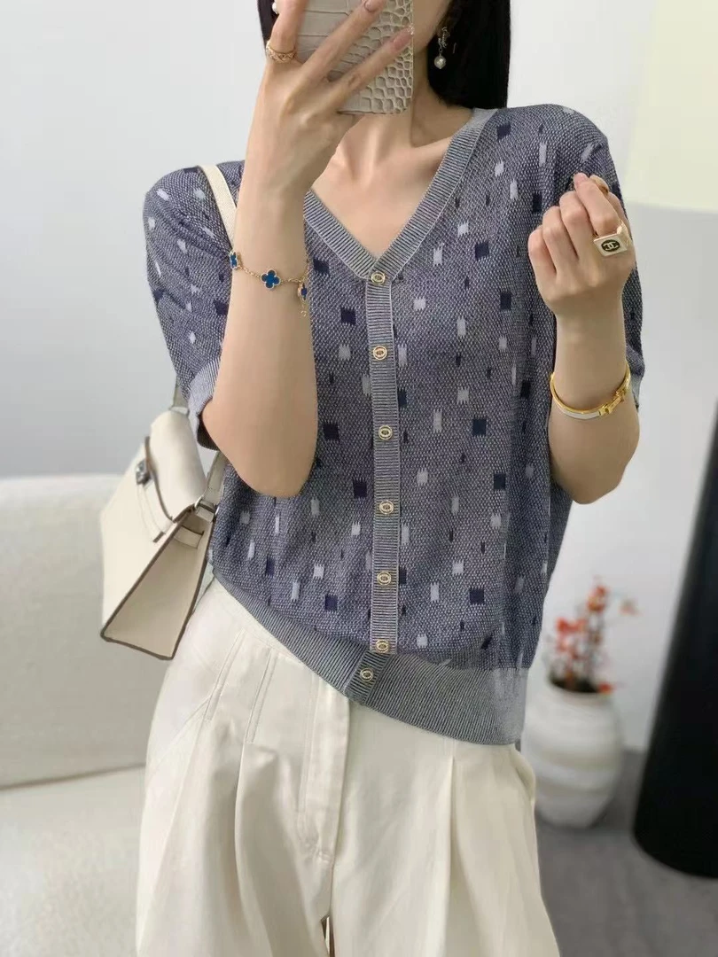 （星河）玉姐家轻奢高定气质假开衫百搭气质女款 新选f1231 J03923