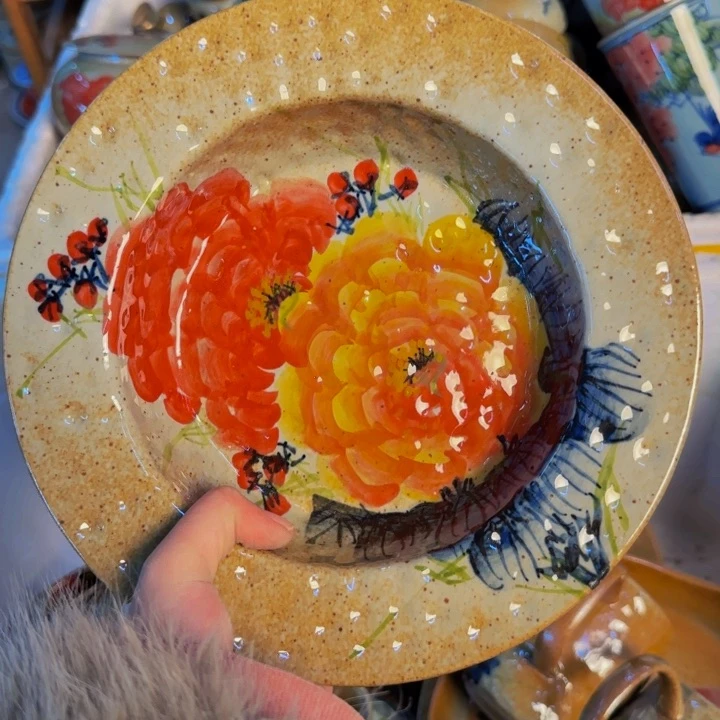 瓷片景德镇陶瓷手工手绘