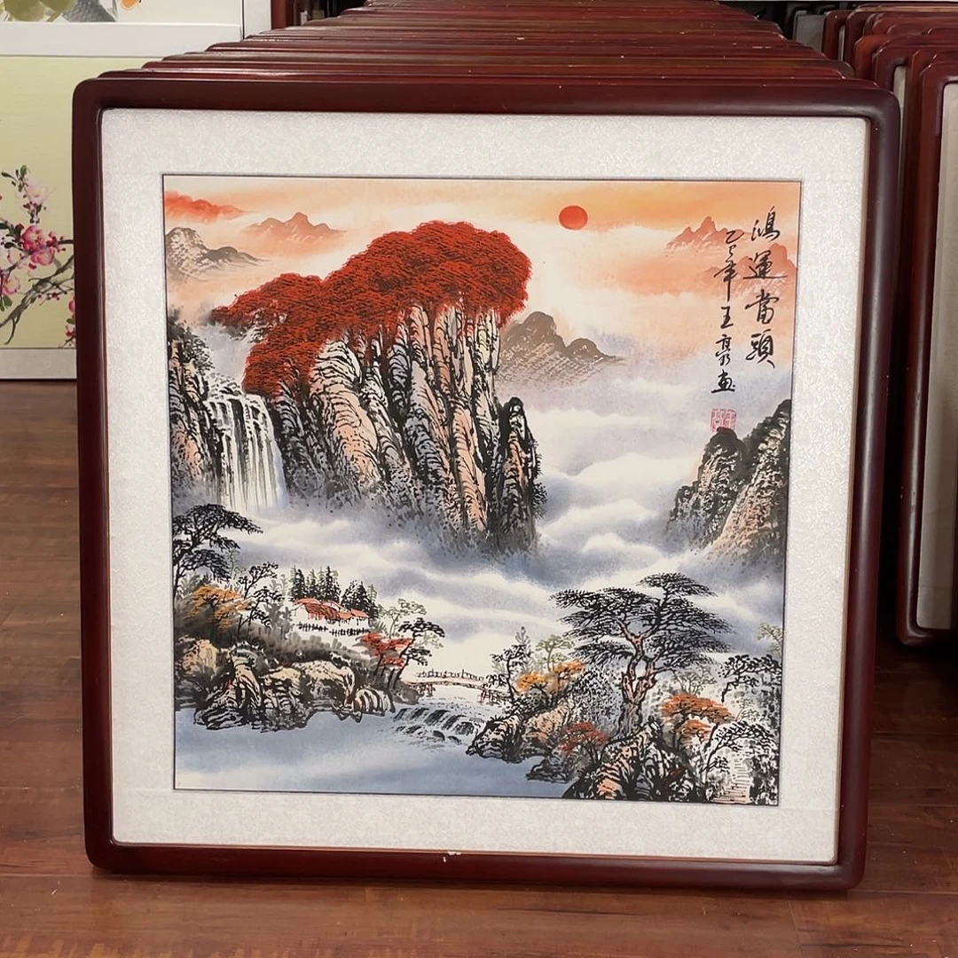 国画带框尺寸63*63厘米