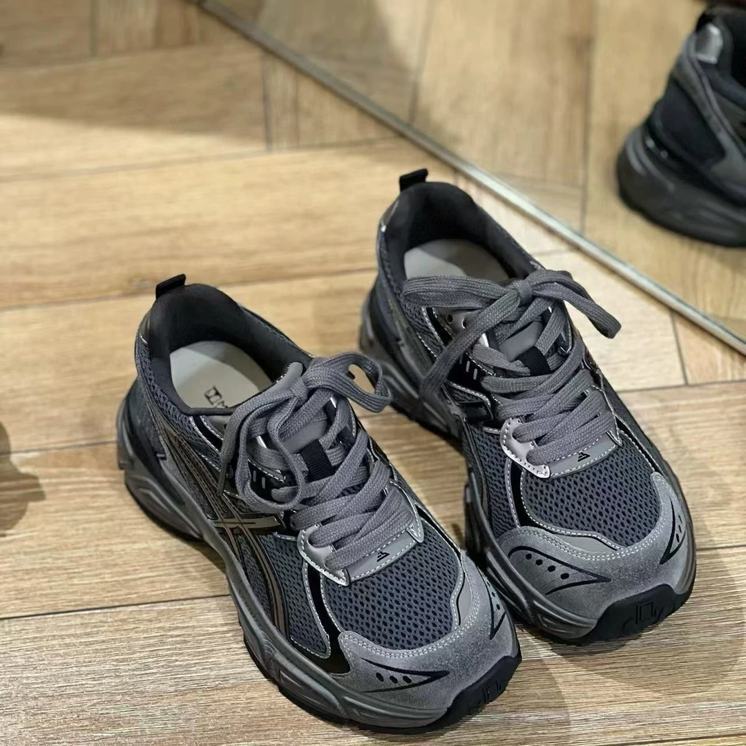 【888】612/9577/136-18  网面老爹鞋女鞋休闲鞋增高系带透气