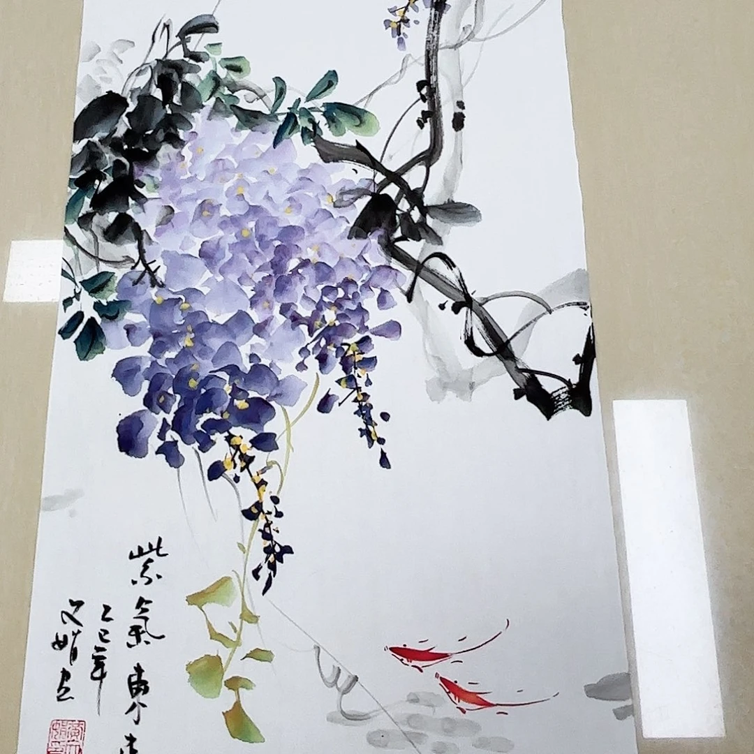 国画国画作品多次