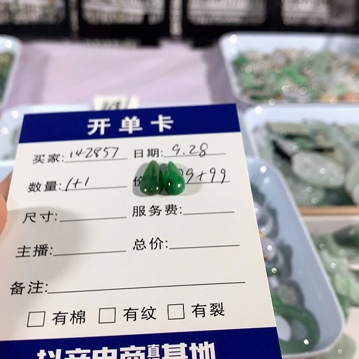 1***7翡翠未镶嵌颈饰小精品