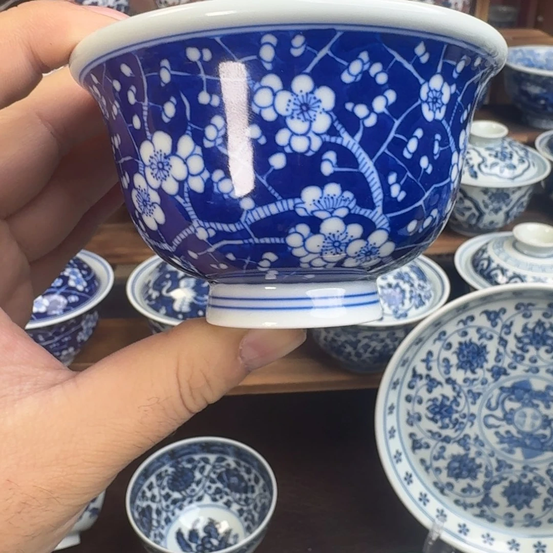 杯子陶瓷纯手工手绘柴窑