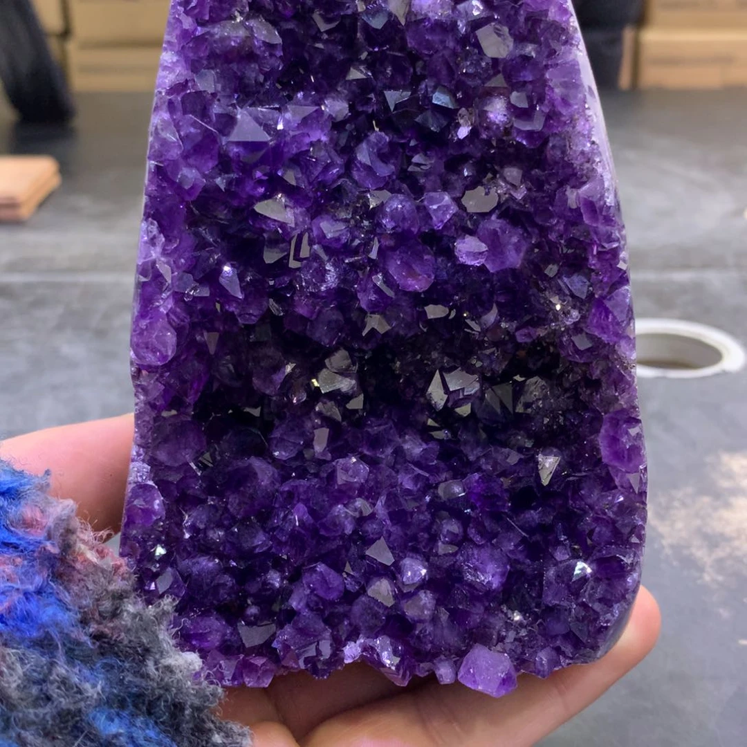 紫晶摆件未镶嵌高品质乌拉圭紫晶939