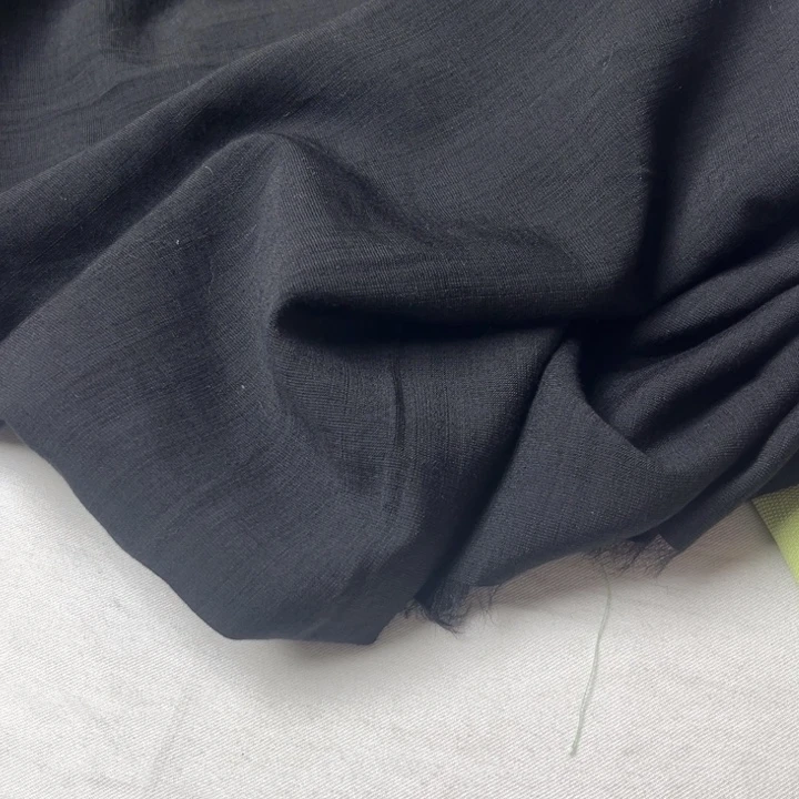 天丝（莱赛尔纤维）黑色麻棉2米