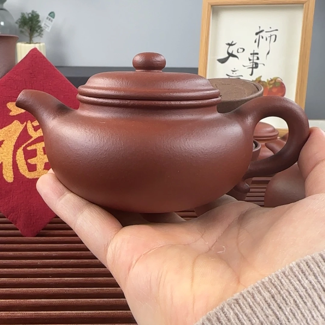 紫砂茶壶微瑕紫泥仿古