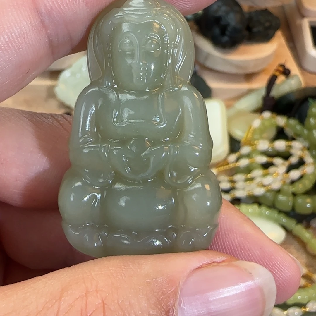 和田玉未镶嵌挂件