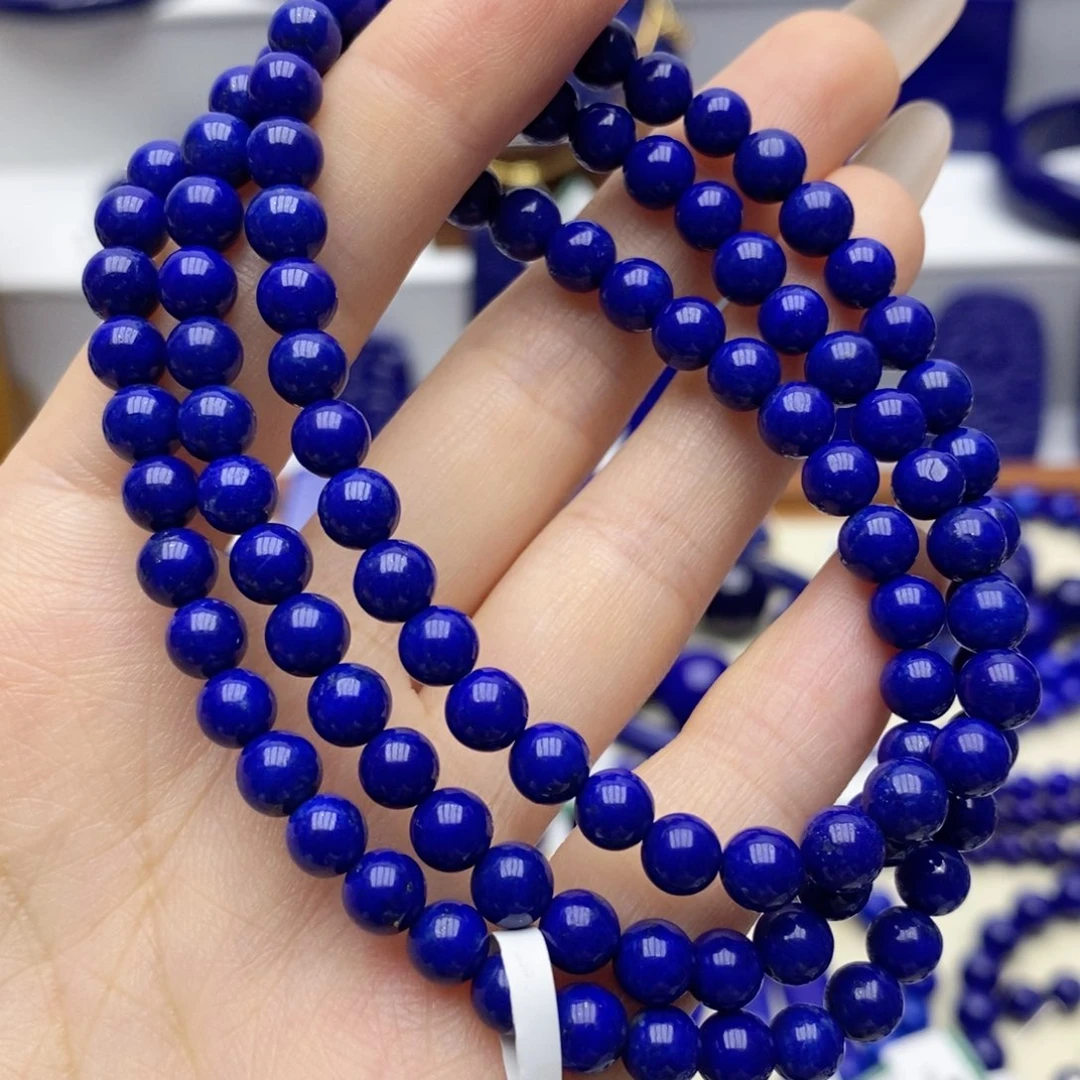 未镶嵌青金石手链5.7mm108