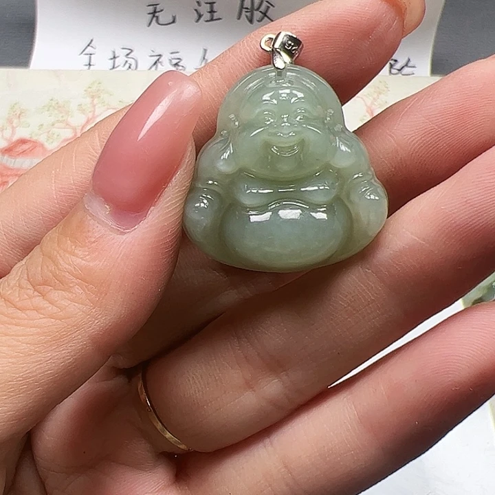 和田玉银S925镶嵌颈饰7