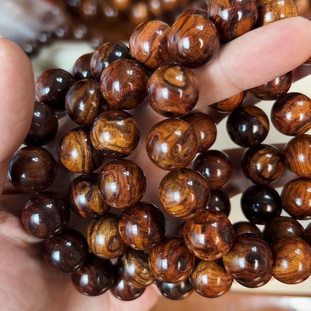 黄花梨/降香黄檀手串/手链15mm圆珠老料