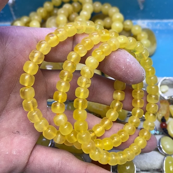 蜜蜡裸石未镶嵌多样性发货其一