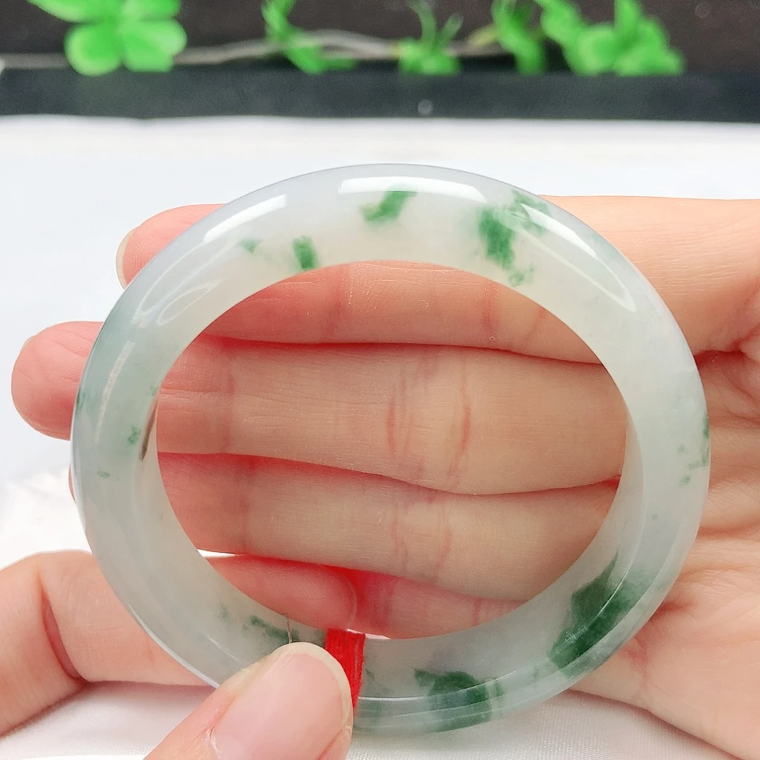 翡翠未镶嵌手镯53圈